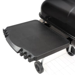 Alternative view of RevoAce 22" Square Charcoal Grill with Foldable Side Shelf, Black
