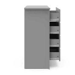 Storkcraft 4-Drawer Crescent Pebble Gray Dresser - MartDiscover.com