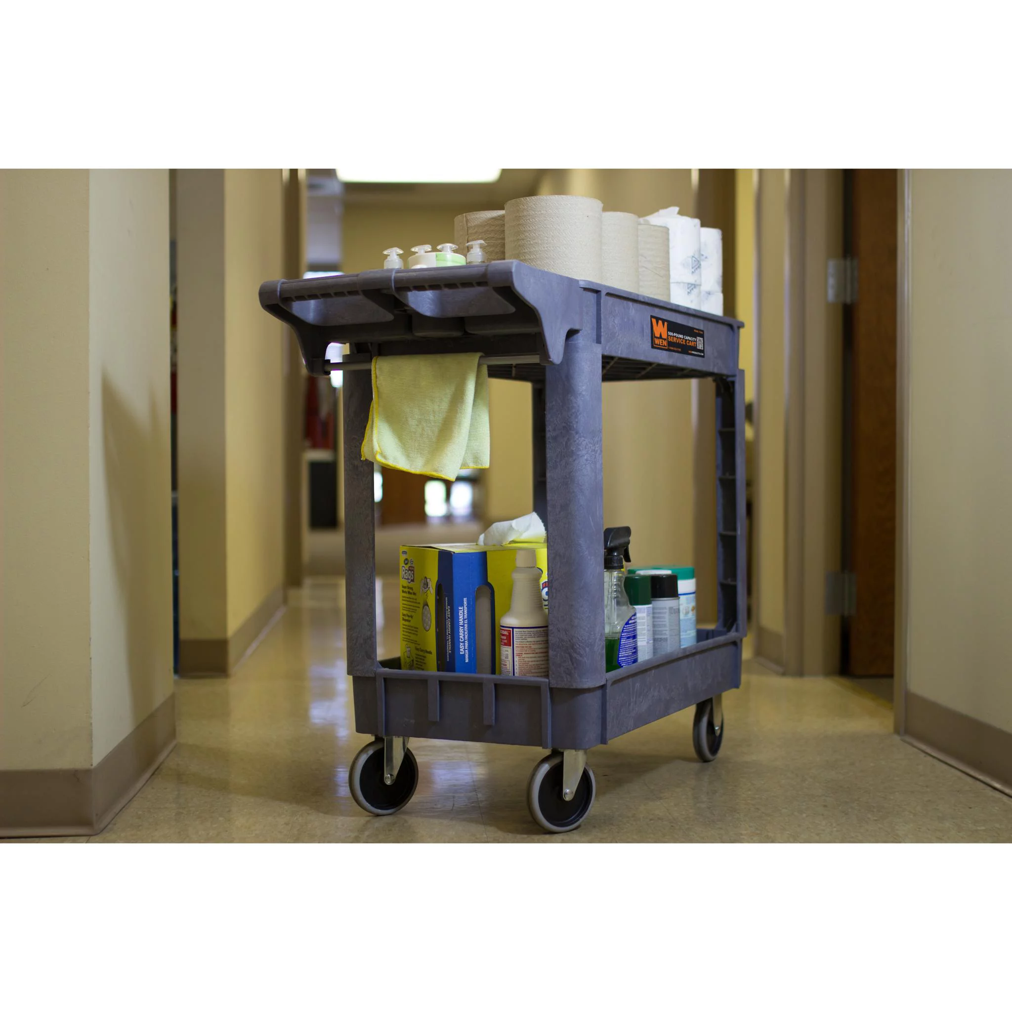 WEN 500-Pound Capacity 40 by 17-Inch Service Utility Cart - Image 6