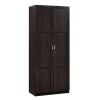 Sauder Storage Cabinet, Cinnamon Cherry Finish