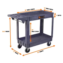 Alternative view of WEN 500-Pound Capacity 40 by 17-Inch Service Utility Cart