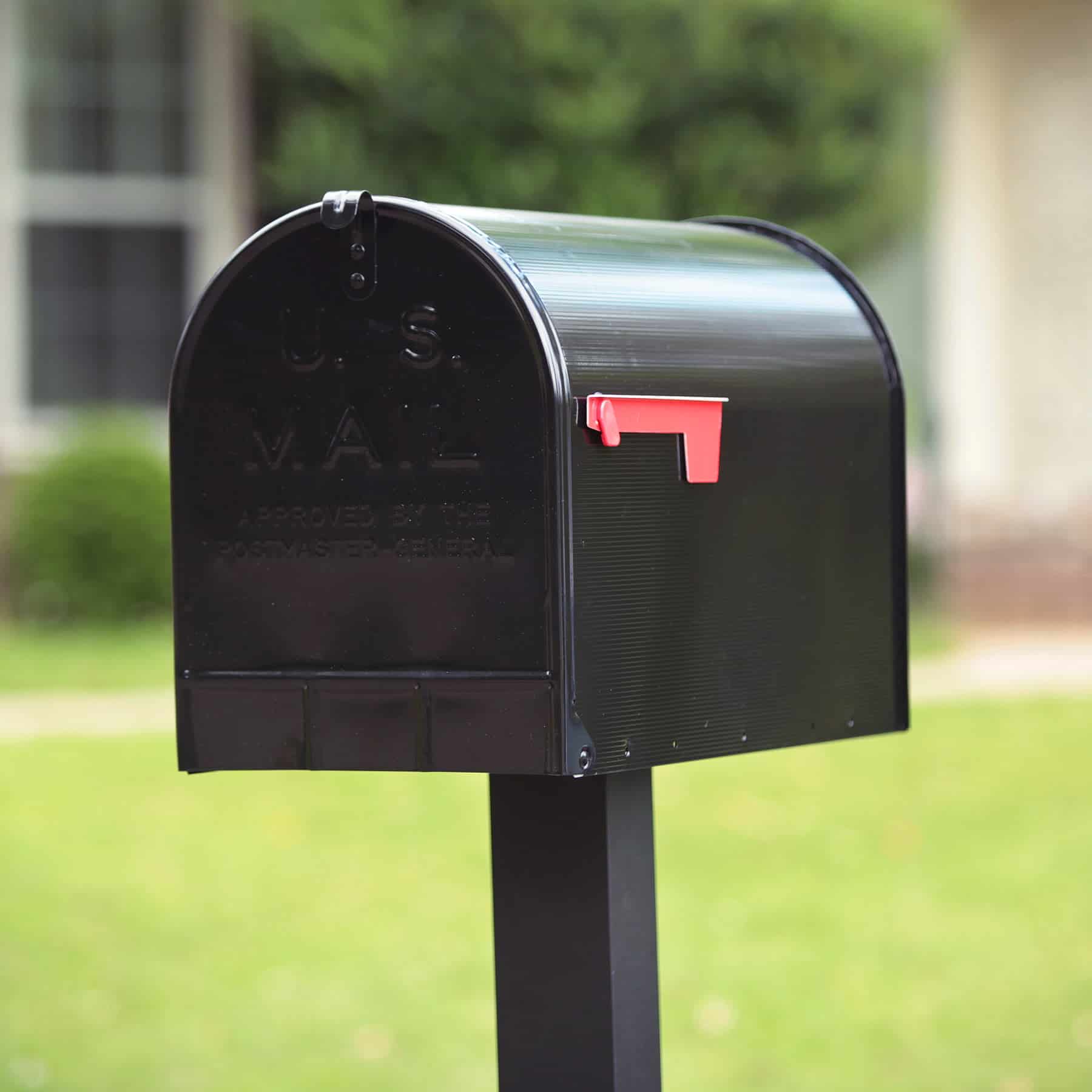 Gibraltar Mailboxes Stanley Extra Large, Steel, Post Mount Mailbox, Black, ST200B00 - Image 7