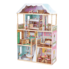 KidKraft Charlotte Classic Wooden Dollhouse with EZ Kraft Assembly, 14-Piece Accessory Set, for 12-Inch Dolls, Gift for Ages 3+