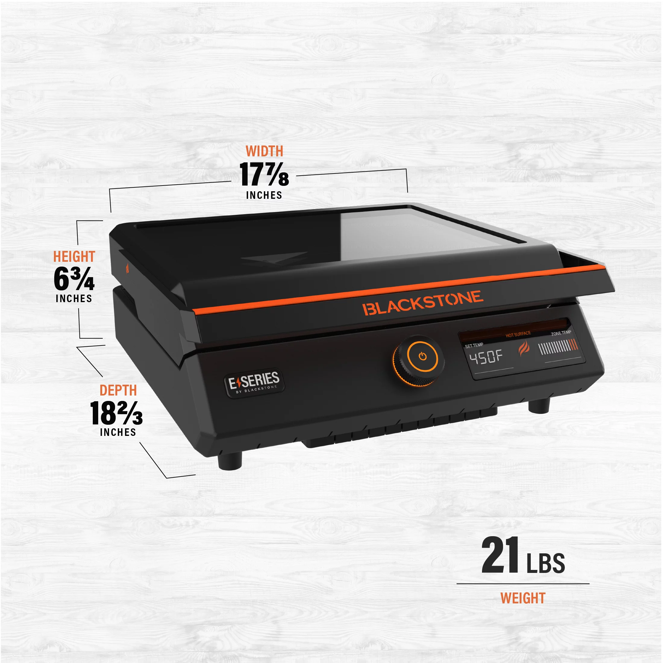 Blackstone E-Series 17" Electric Tabletop Griddle with Hood - Image 9
