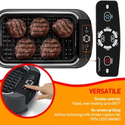 Indoor Smokeless Grill, Techwood 1500W Electric Grill