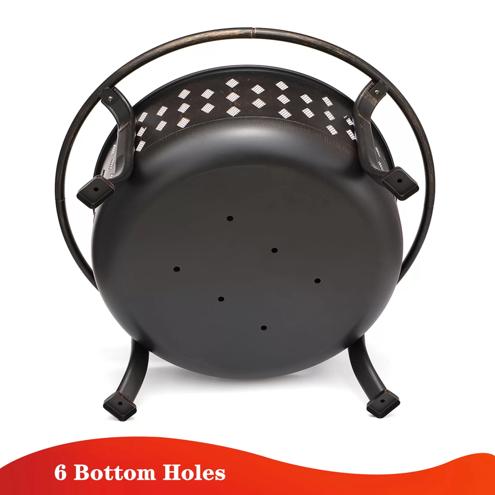 SinglyFire 36 Inch Fire Pits for Outside Large Outdoor Fire Pit