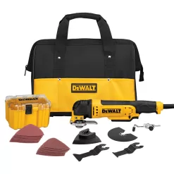 DEWALT DWE315K XR 29-Piece Brushless 3-Amp Variable Speed Oscillating Multi-Tool Kit with Soft Case