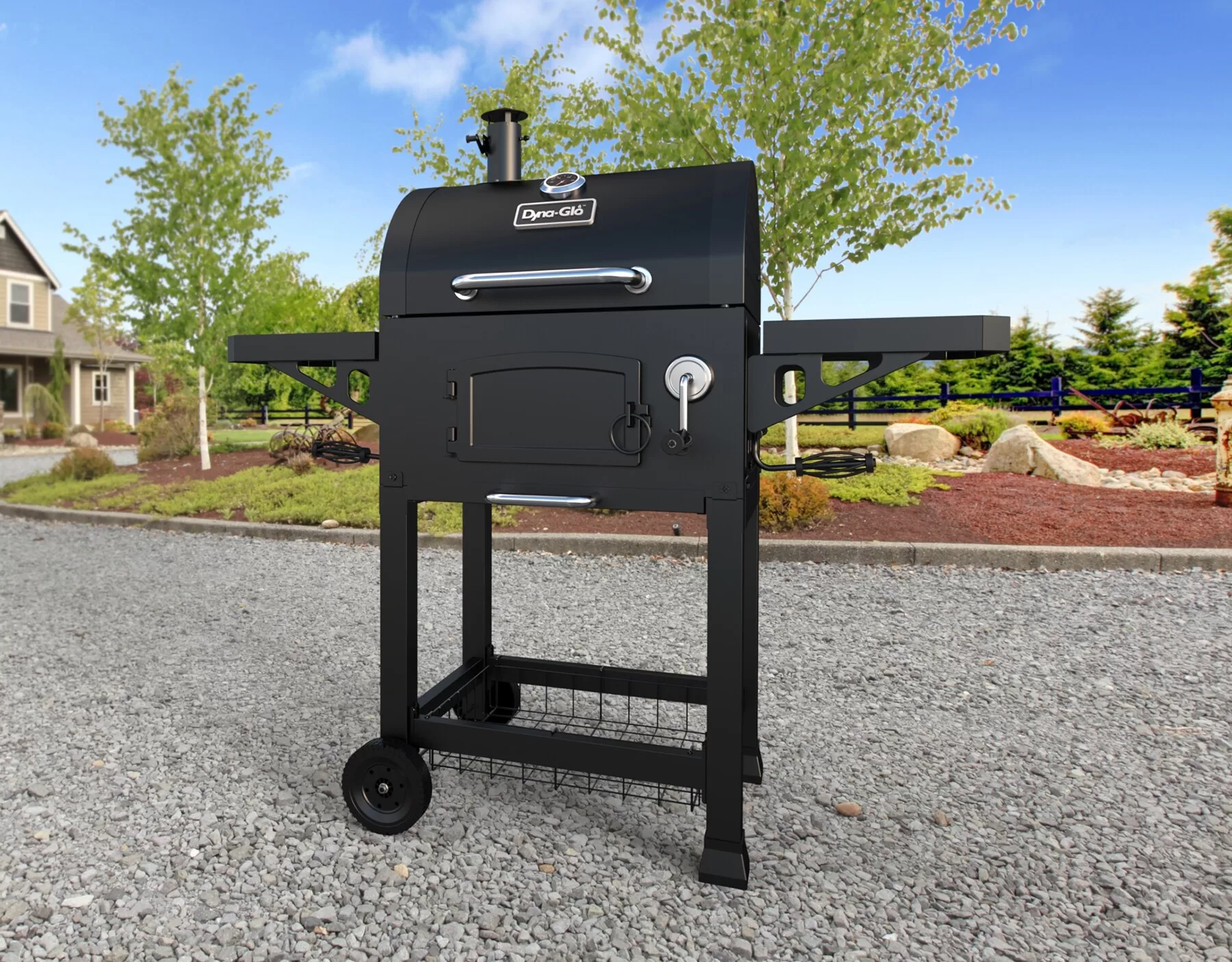 Dyna-Glo 22.5-in W Black Barrel Charcoal Grill - Image 2