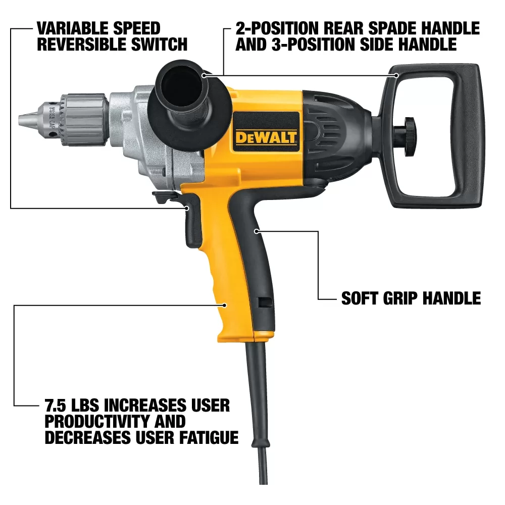 DEWALT DW130V 1/2-in Corded Drill (Tool Only) - Image 2