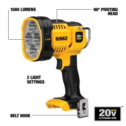 Alternative view of DEWALT DCL043 20-Volt Max 1000-Lumen LED Rechargeable Power Tool Flashlight