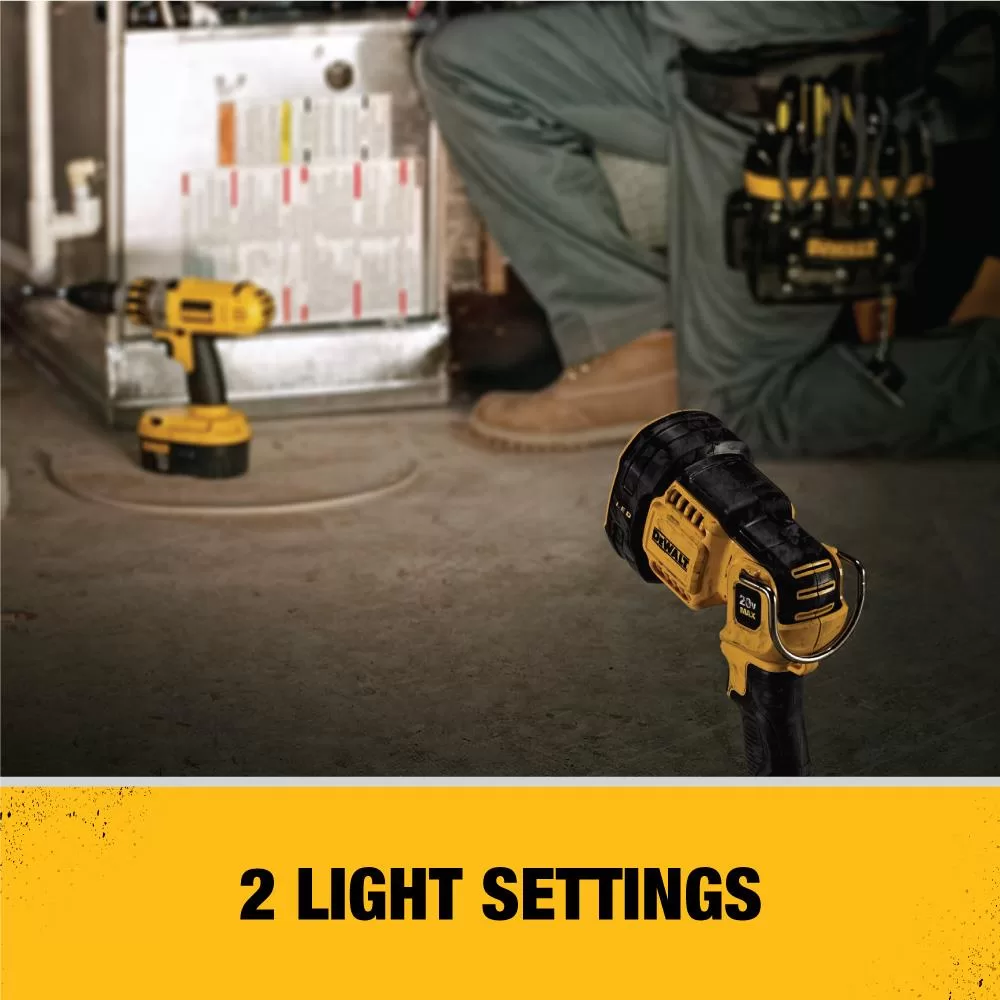 DEWALT DCL043 20-Volt Max 1000-Lumen LED Rechargeable Power Tool Flashlight - Image 4