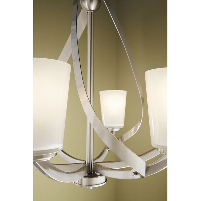 Kichler 34693 Layla 6-Light Brushed Nickel Transitional Chandelier - Image 3