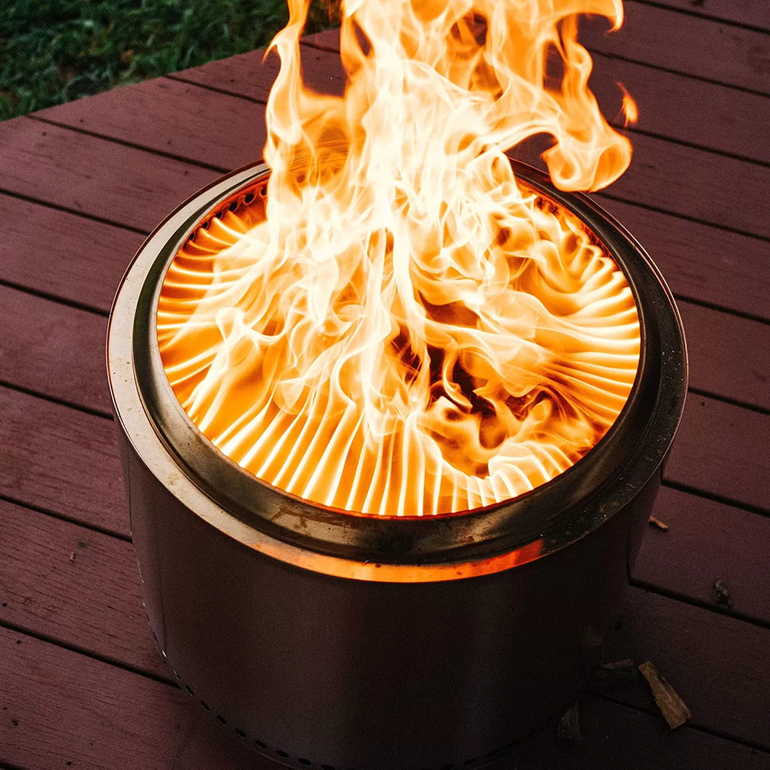 Solo Stove Ranger 2.0, Smokeless Fire Pit | Wood Burning Fireplaces with Removable Ash Pan, Stainless Steel, H: 12.5 in x Dia: 12.5 in, 15 lbs