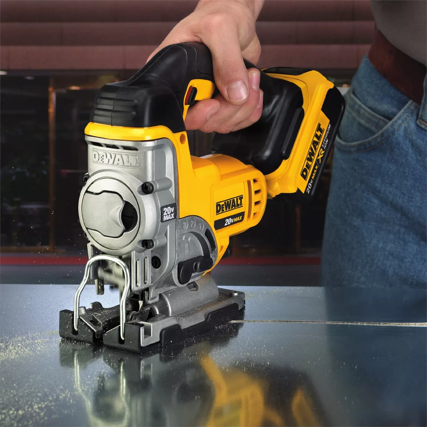 DEWALT 20-Volt Max Variable Speed Keyless Cordless Jigsaw (Charger Included and Battery Included) - Image 9