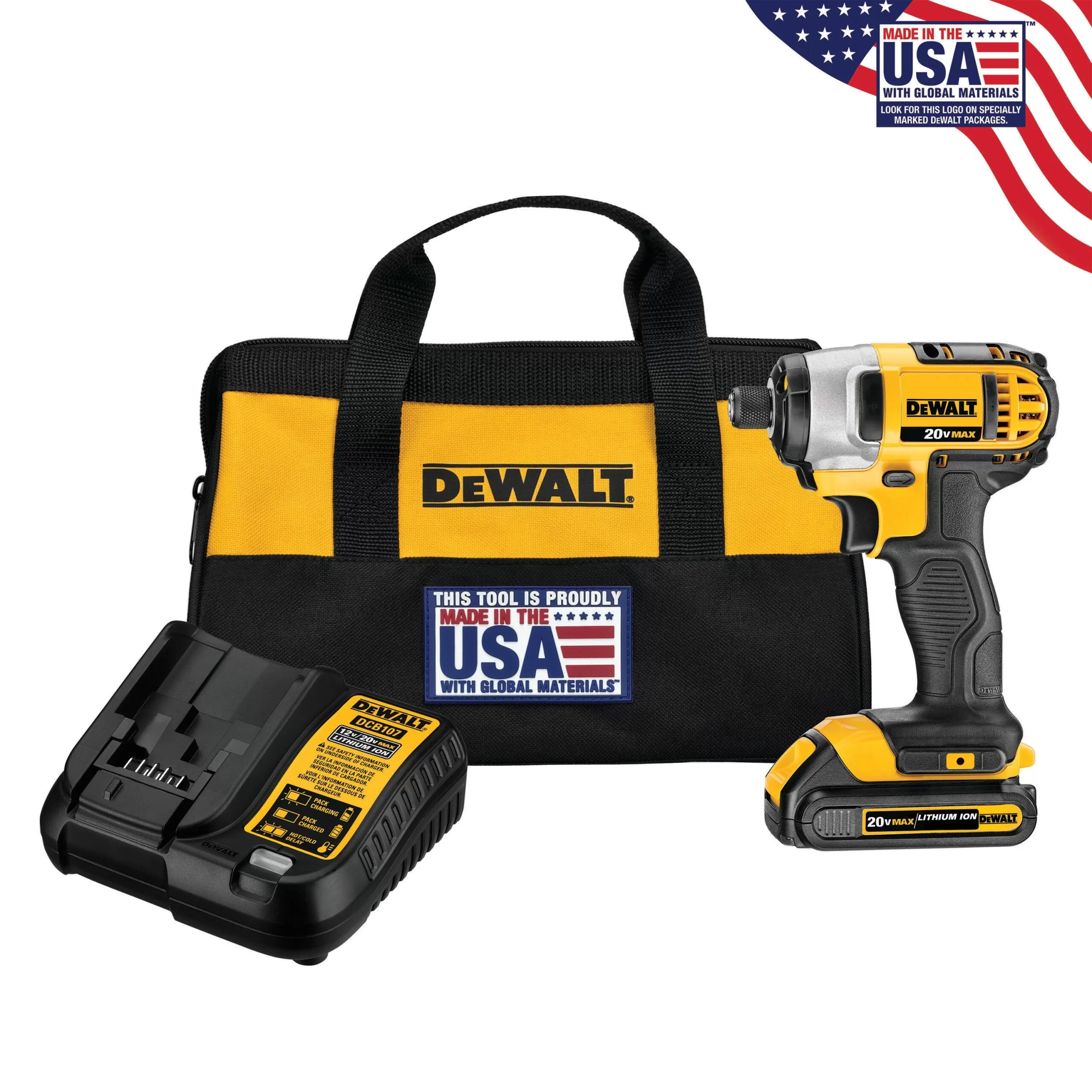 DEWALT DCF885C1 20-volt Max Variable Speed Cordless Impact Driver (1-Battery Included)