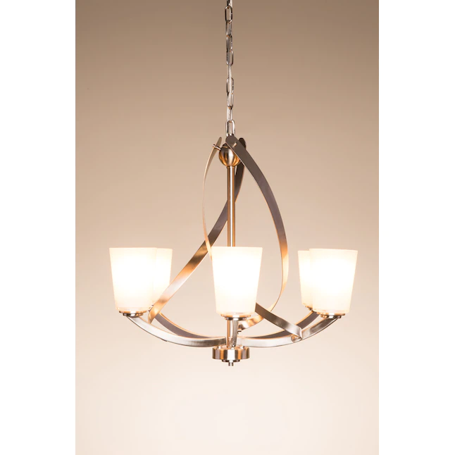 Kichler 34693 Layla 6-Light Brushed Nickel Transitional Chandelier - Image 4