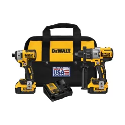 DEWALT DCK299M2 XR 2-Tool 20-Volt Max Brushless Power Tool Combo Kit with Soft Case (2-Batteries and charger Included)