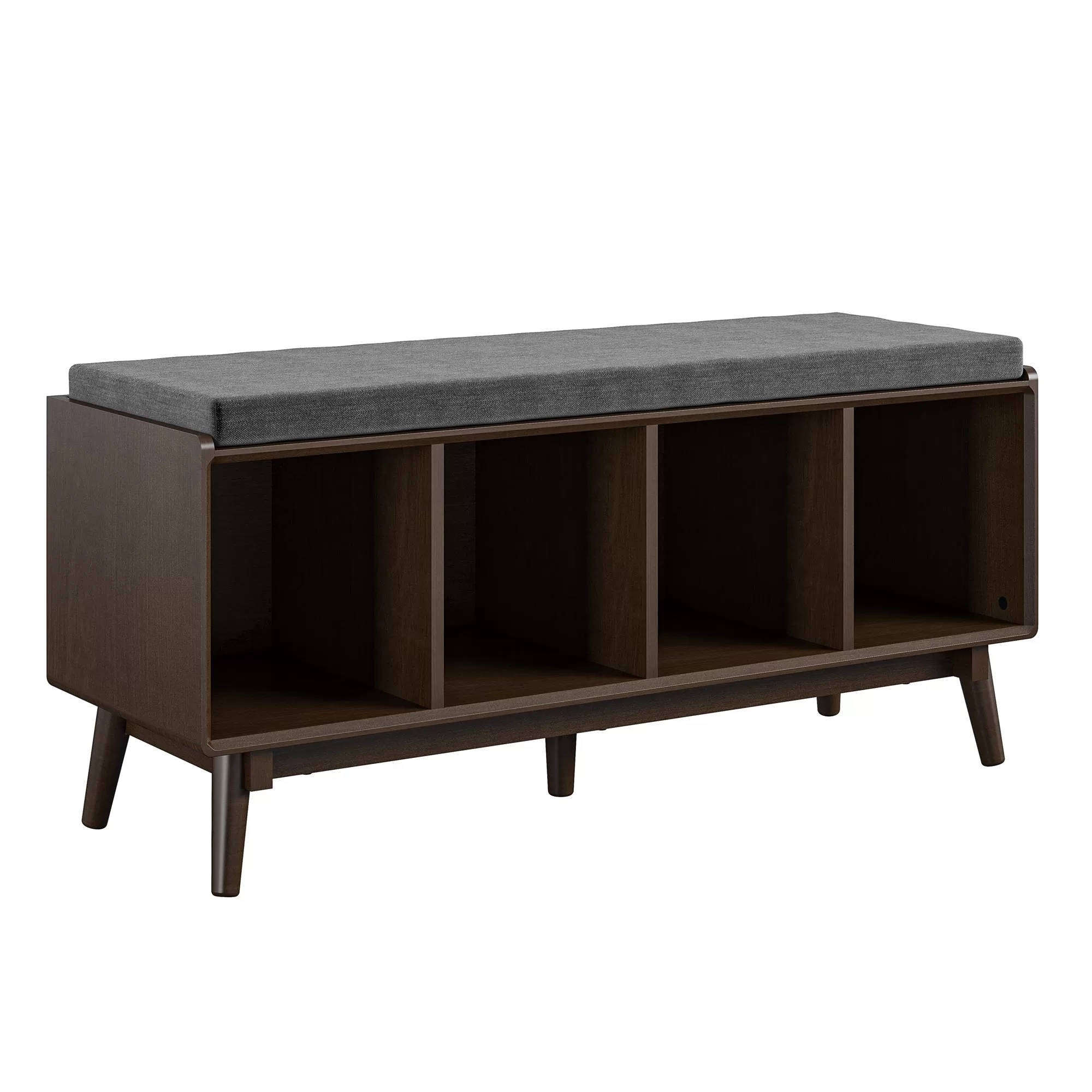 Novogratz Brittany Entryway Bench, Walnut
