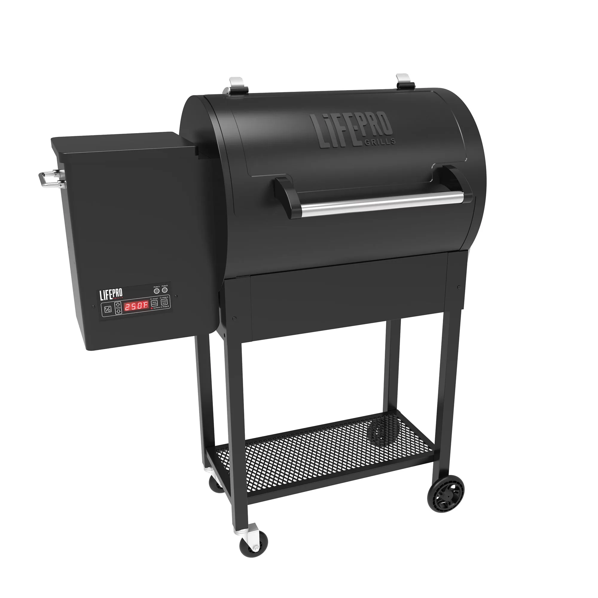 LifePro SCSP760LP 510 Square Inch Barrel Precision Wood Pellet Smoker Grill with Digital Control