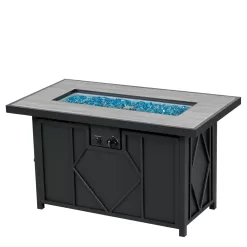 HEATMAXX 42 in. 60,000BTU Fire Pit Propane Gas Fire Pit Table Rectangular Tabletop