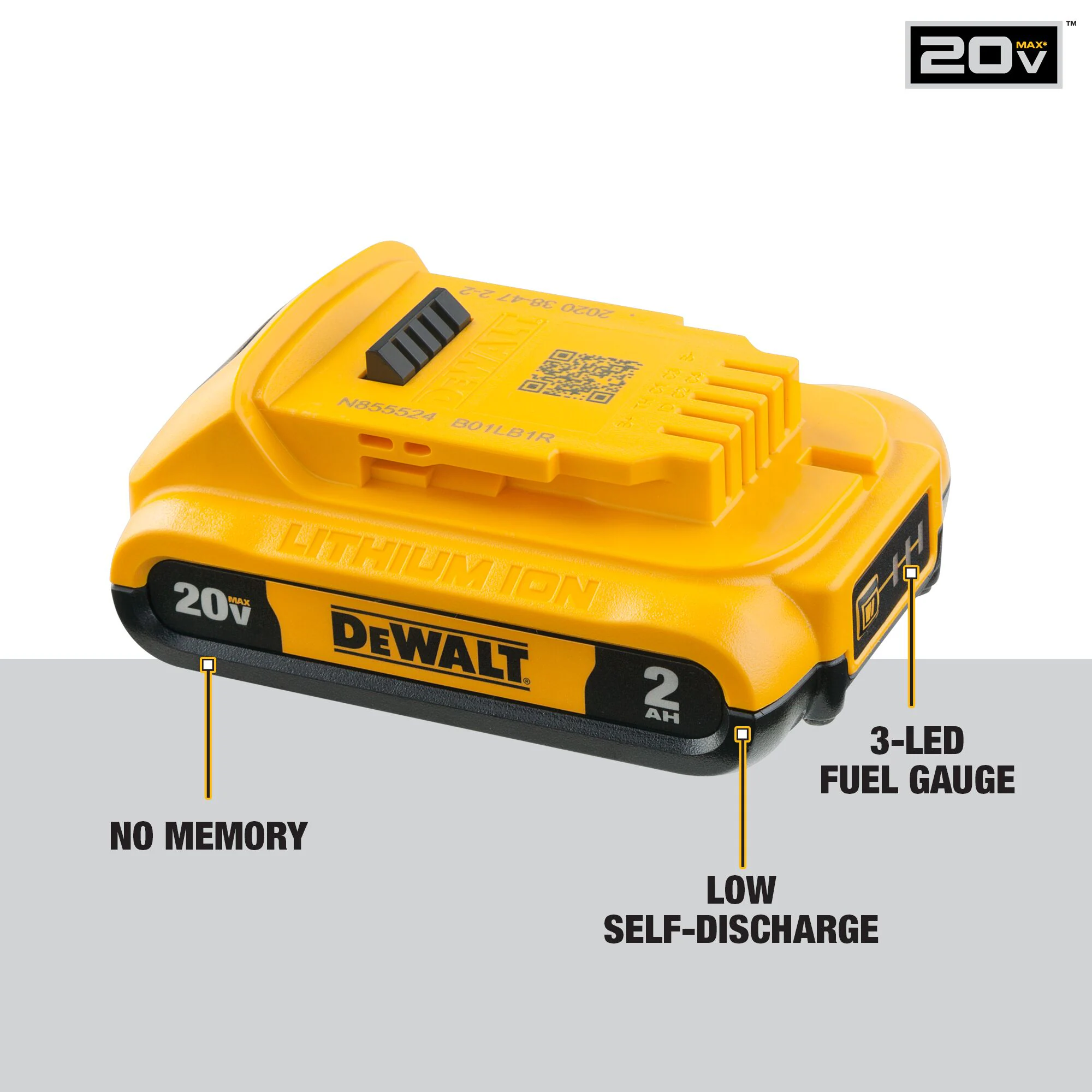 DEWALT DCB248-3 V20 3-Pack 8 Amp-Hour; 4 Amp-Hour Lithium-ion Power Tool Battery - Image 7
