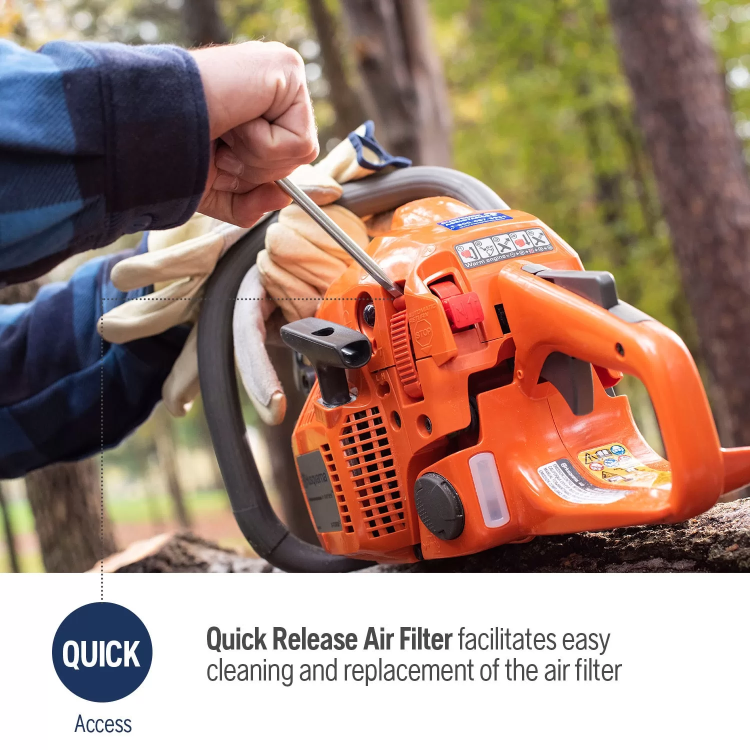 Husqvarna 450 Rancher 20-in 50.2-cc 2-Cycle Gas Chainsaw - Image 7