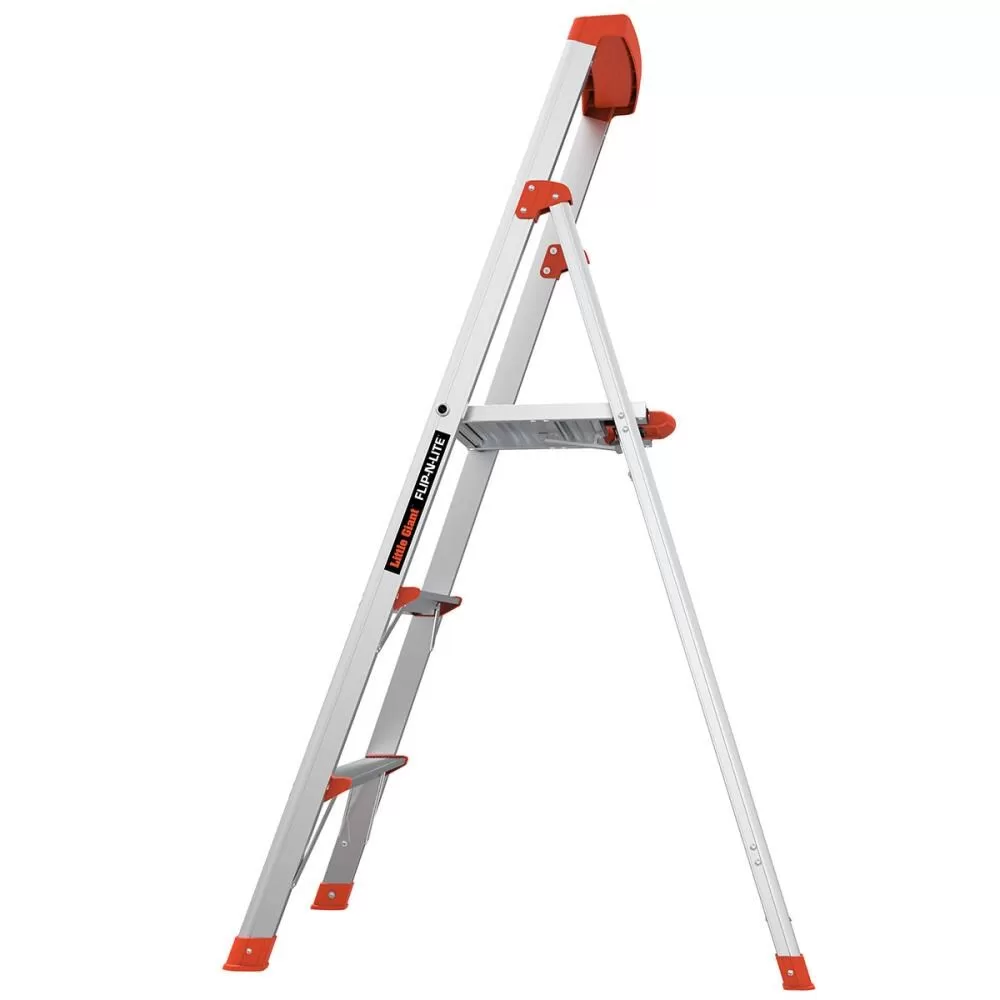 Little Giant Ladders Flip-N-Lite M5 Aluminum 5-ft Type 1A- 300-lb Capacity Platform Step Ladder - Image 6