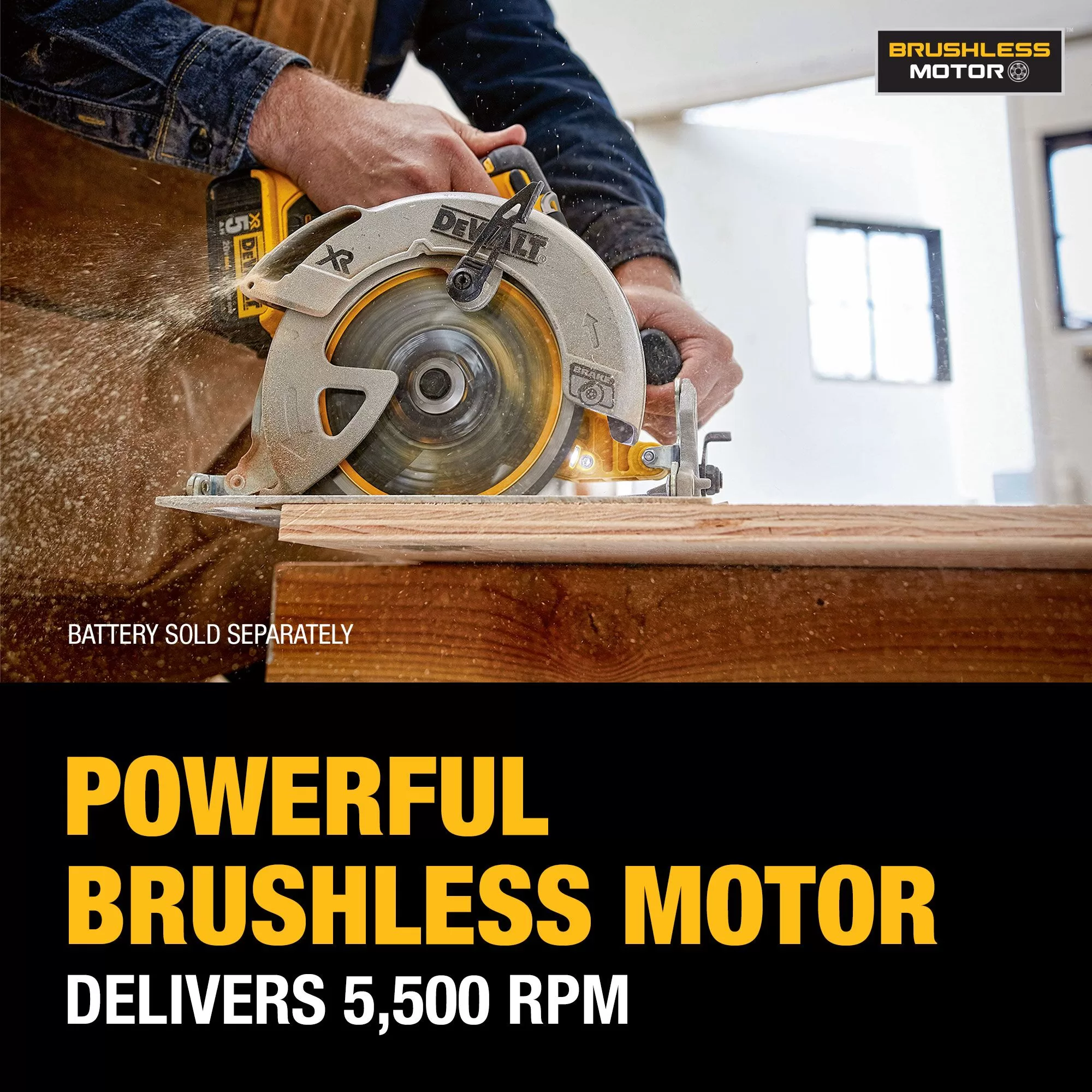 DEWALT XR 20-volt Max 7-1/4-in Brushless Cordless Circular Saw - Image 4