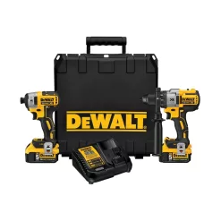 DEWALT XR 2-Tool 20-Volt Brushless Power Tool Combo Kit with Hard Case (2-Batteries and charger Included)