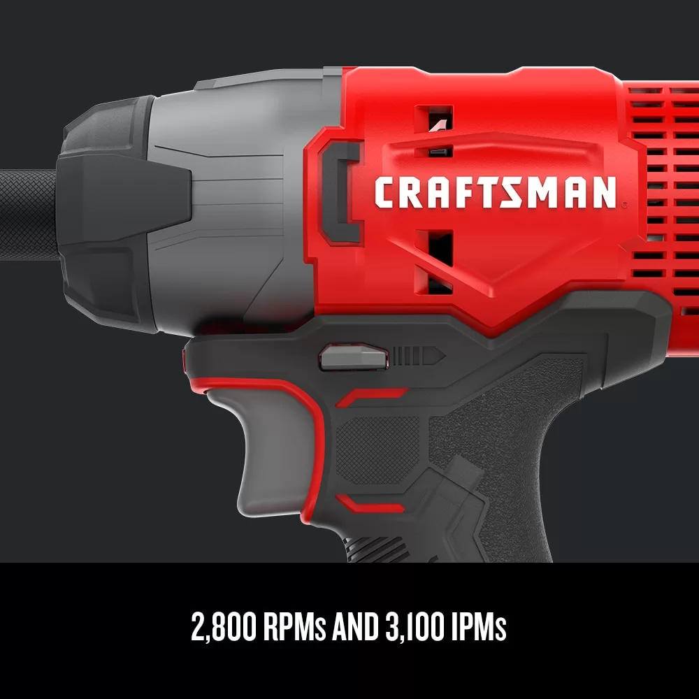 CRAFTSMAN V20 20-volt Max Variable Speed Cordless Impact Driver (2-Batteries Included) - Image 4