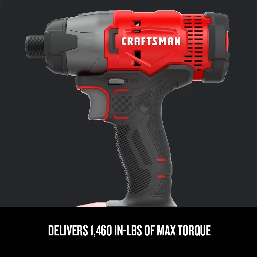 CRAFTSMAN V20 20-volt Max Variable Speed Cordless Impact Driver (2-Batteries Included) - Image 3