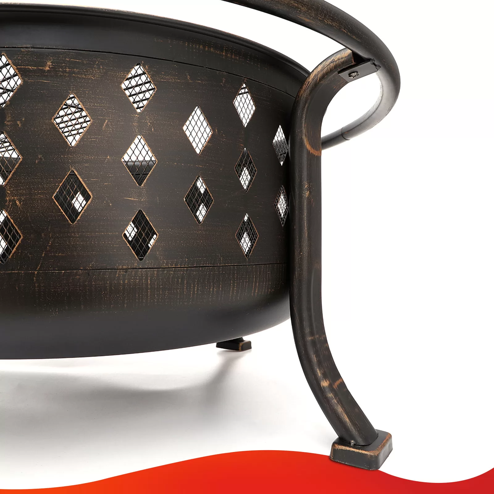 SinglyFire 36 Inch Fire Pits for Outside Large Outdoor Fire Pit