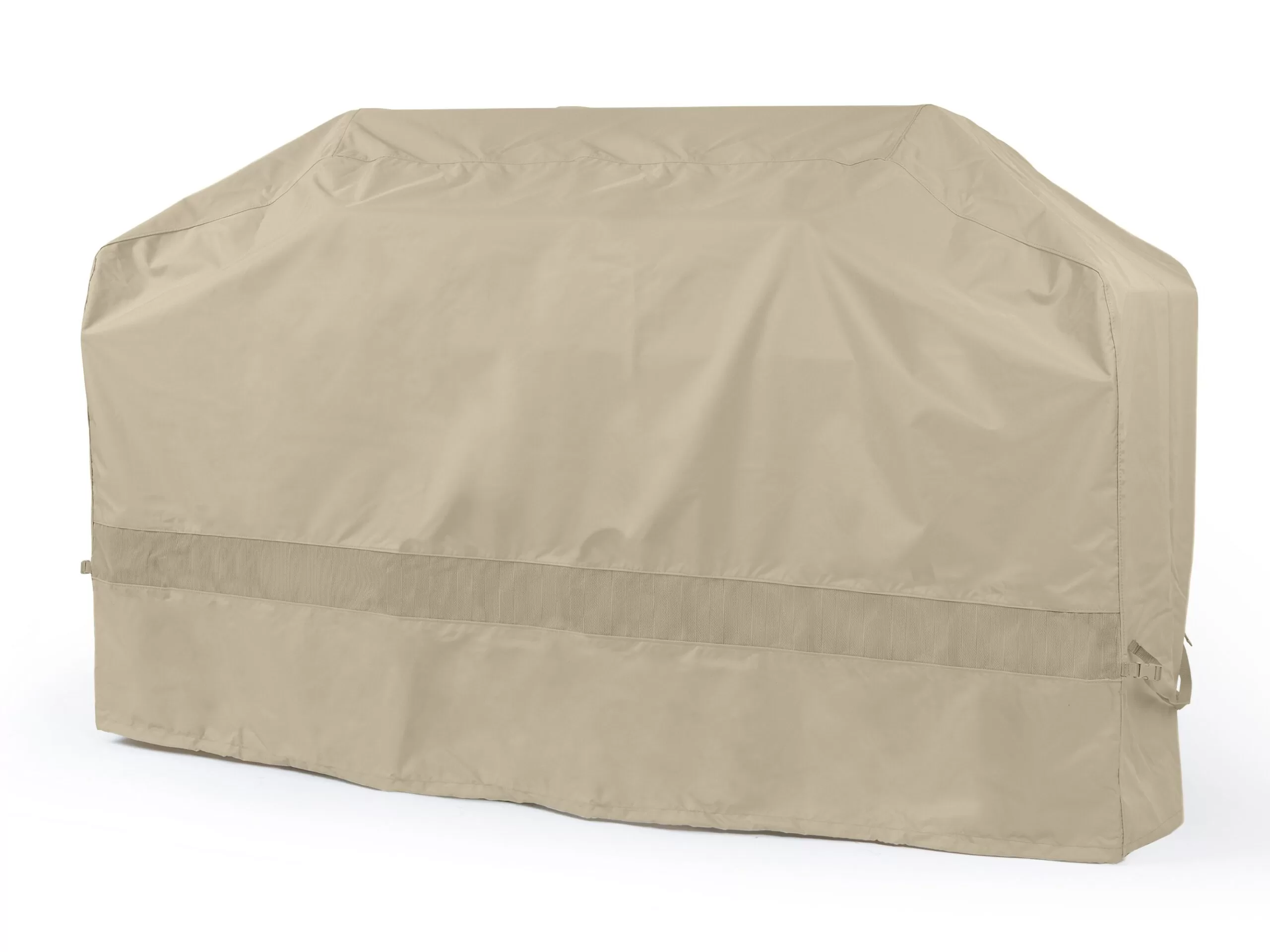 Covermates Island Grill Cover – Weather Resistant Polyester, Adjustable Drawcord, Mesh Vent, Grill and Heating-Khaki