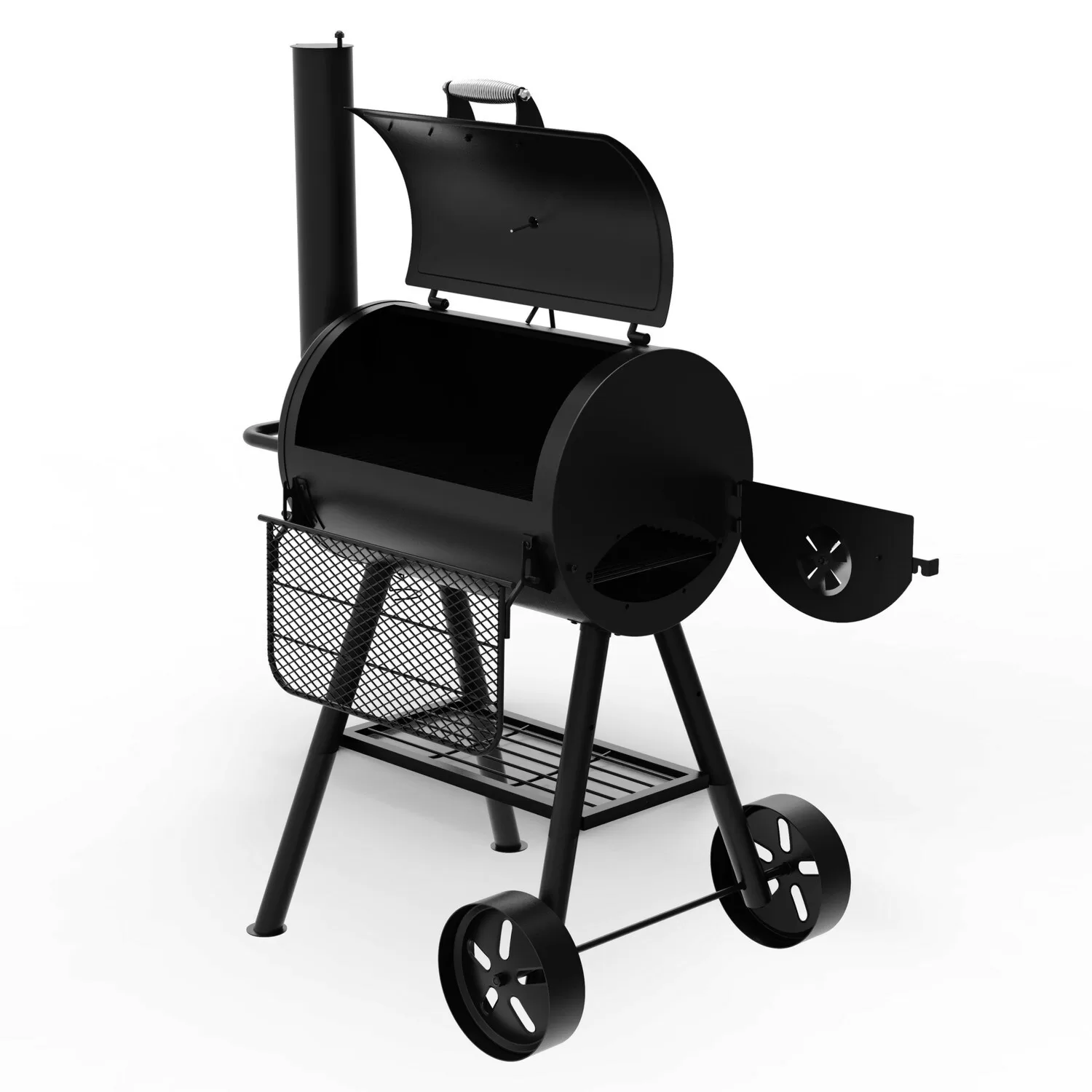 Dyna-Glo Signature Series 37-in W Black Barrel Charcoal Grill - Image 6