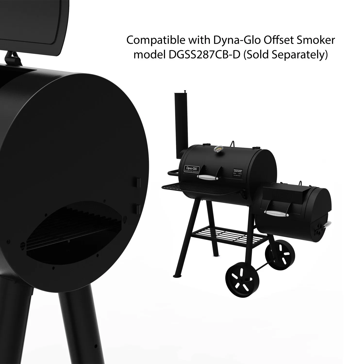 Dyna-Glo Signature Series 37-in W Black Barrel Charcoal Grill - Image 9