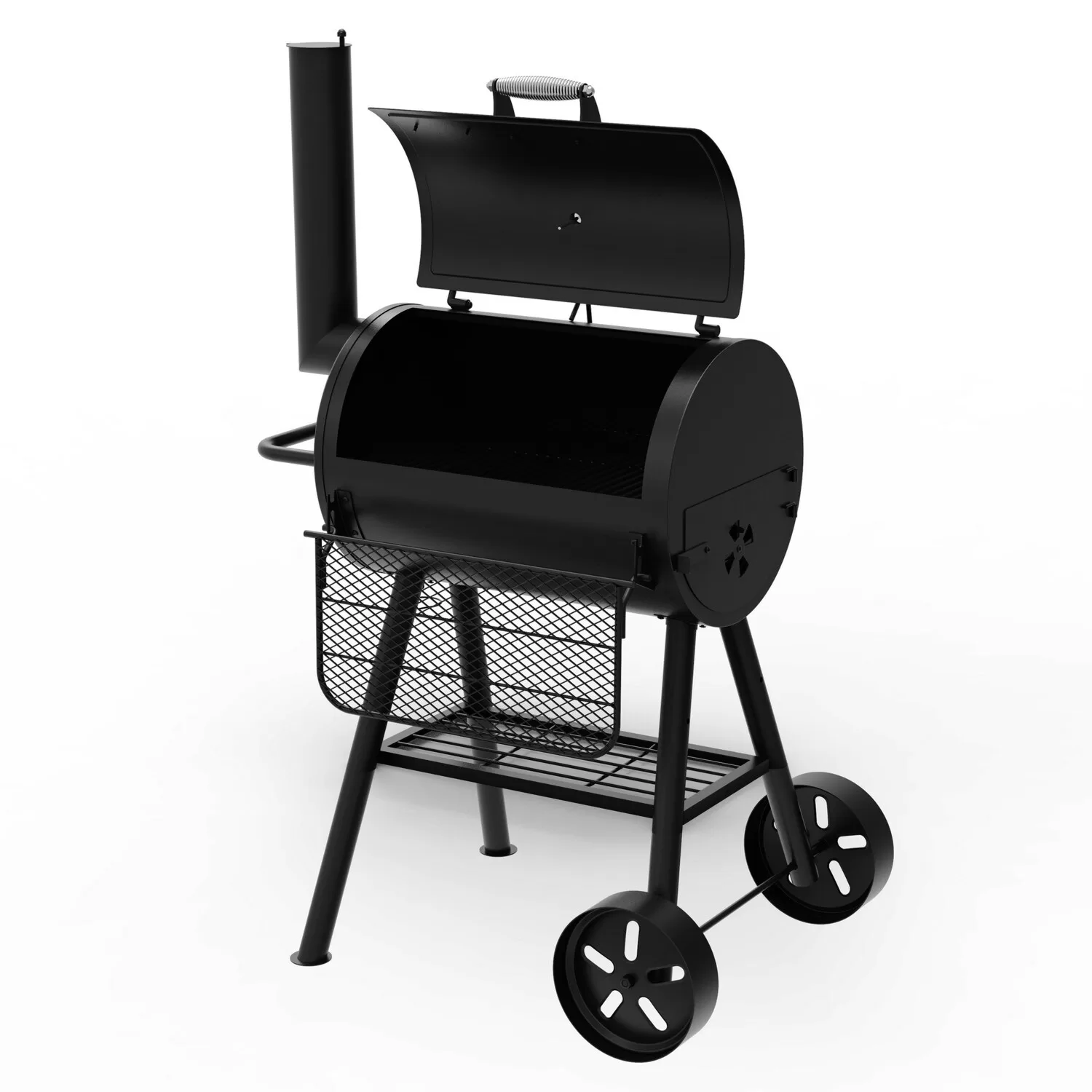 Dyna-Glo Signature Series 37-in W Black Barrel Charcoal Grill - Image 5