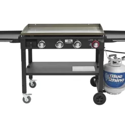 Alternative view of Blue Rhino Razor 4-Burner Liquid Propane Flat Top Grill