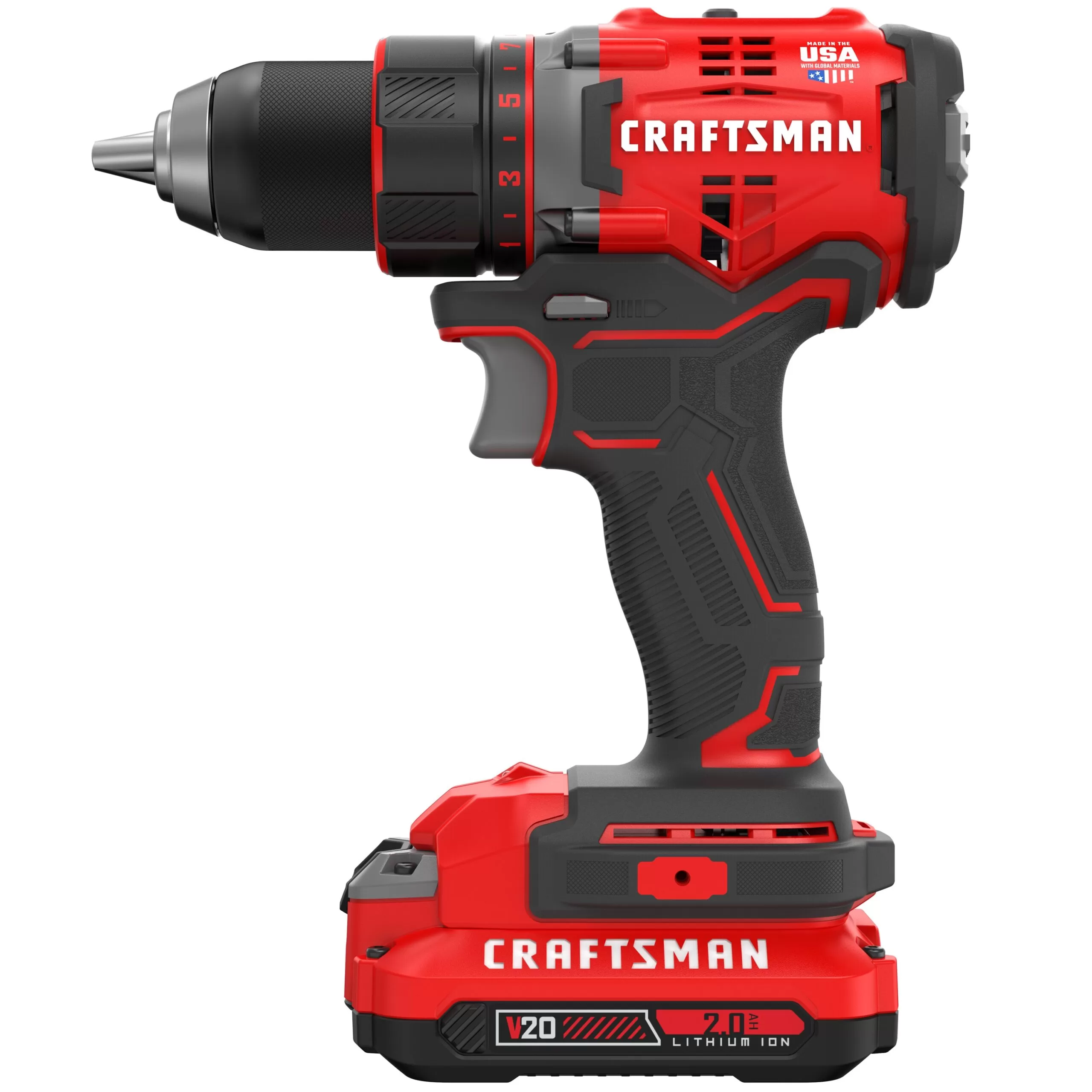CRAFTSMAN V20 20-volt 1/2-in Brushless Cordless Drill(2 Li-ion Batteries Included and Charger Included) - Image 11
