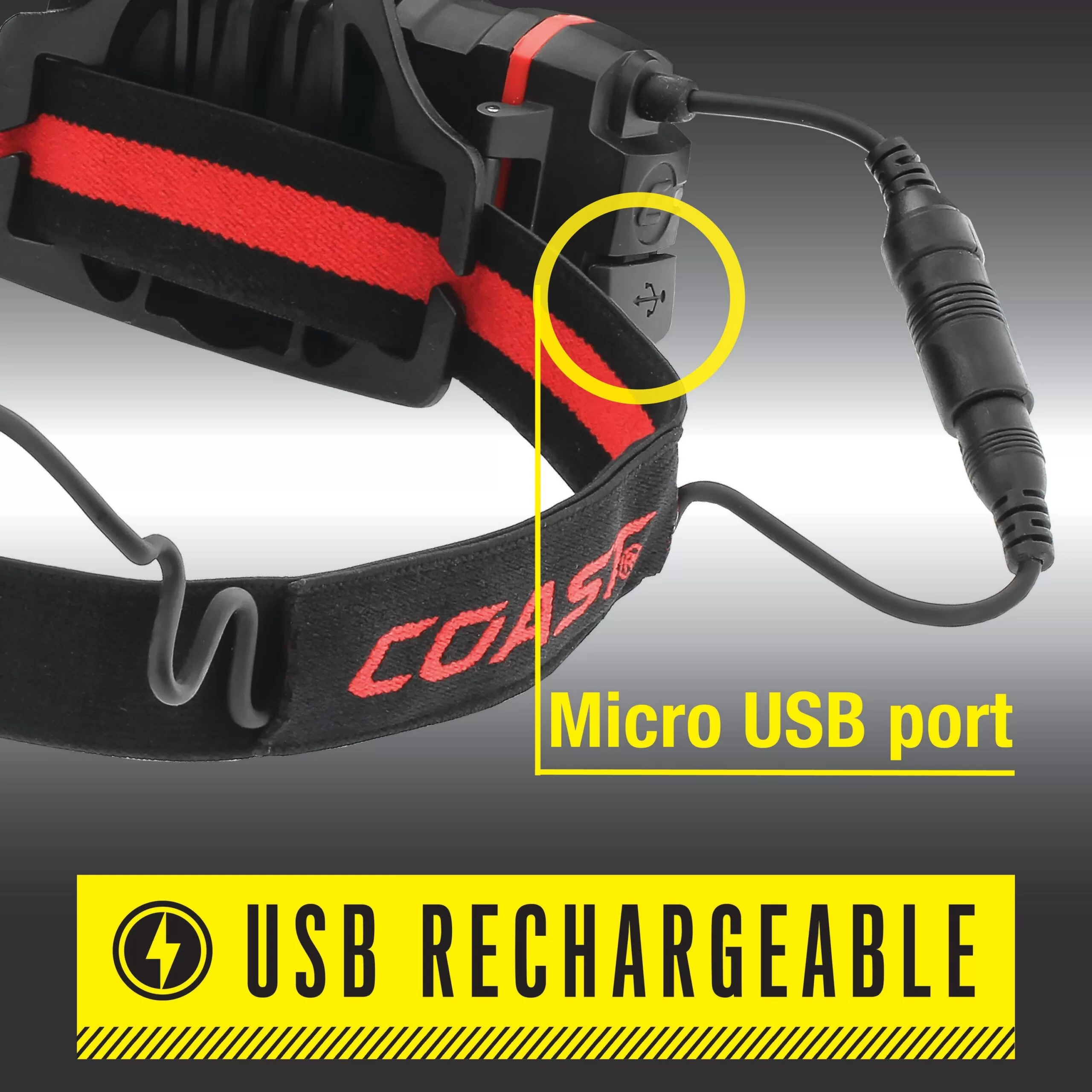 Coast Sportsman 800-Lumen LED Rechargeable Headlamp (Battery Included) - Image 2