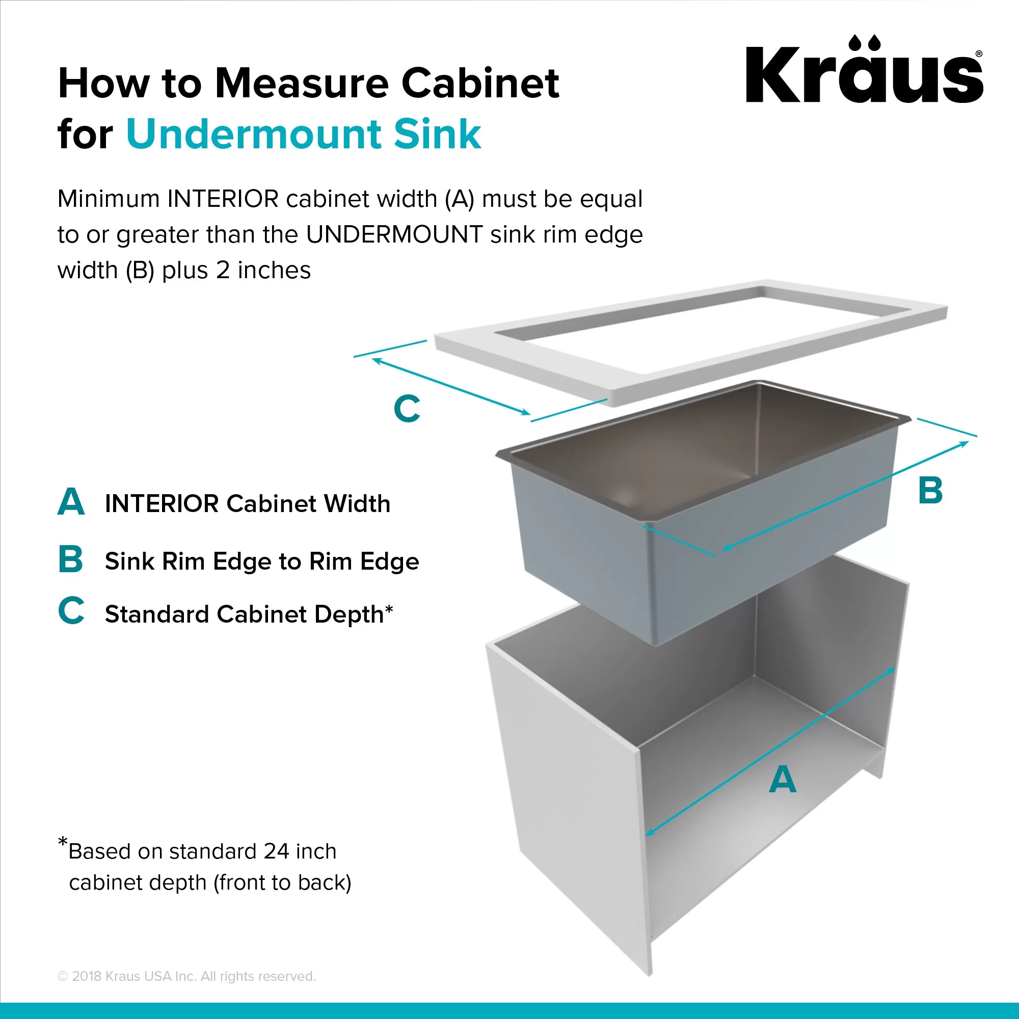 Kraus 18.5-in x 24-in 1-Basin Stainless Steel Undermount Laundry Sink with Drain with Faucet - Image 6