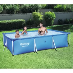 Bestway 8.5ft x 5.6ft x 2ft Pro Rectangular Above Ground Swimming Pool (2 Pack)
