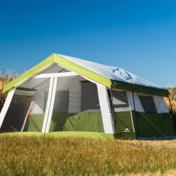 Ozark Trail 8-Person Family Cabin Tent 1 Room with Screen Porch, Green