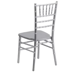 BizChair Silver Wood Chiavari Chair