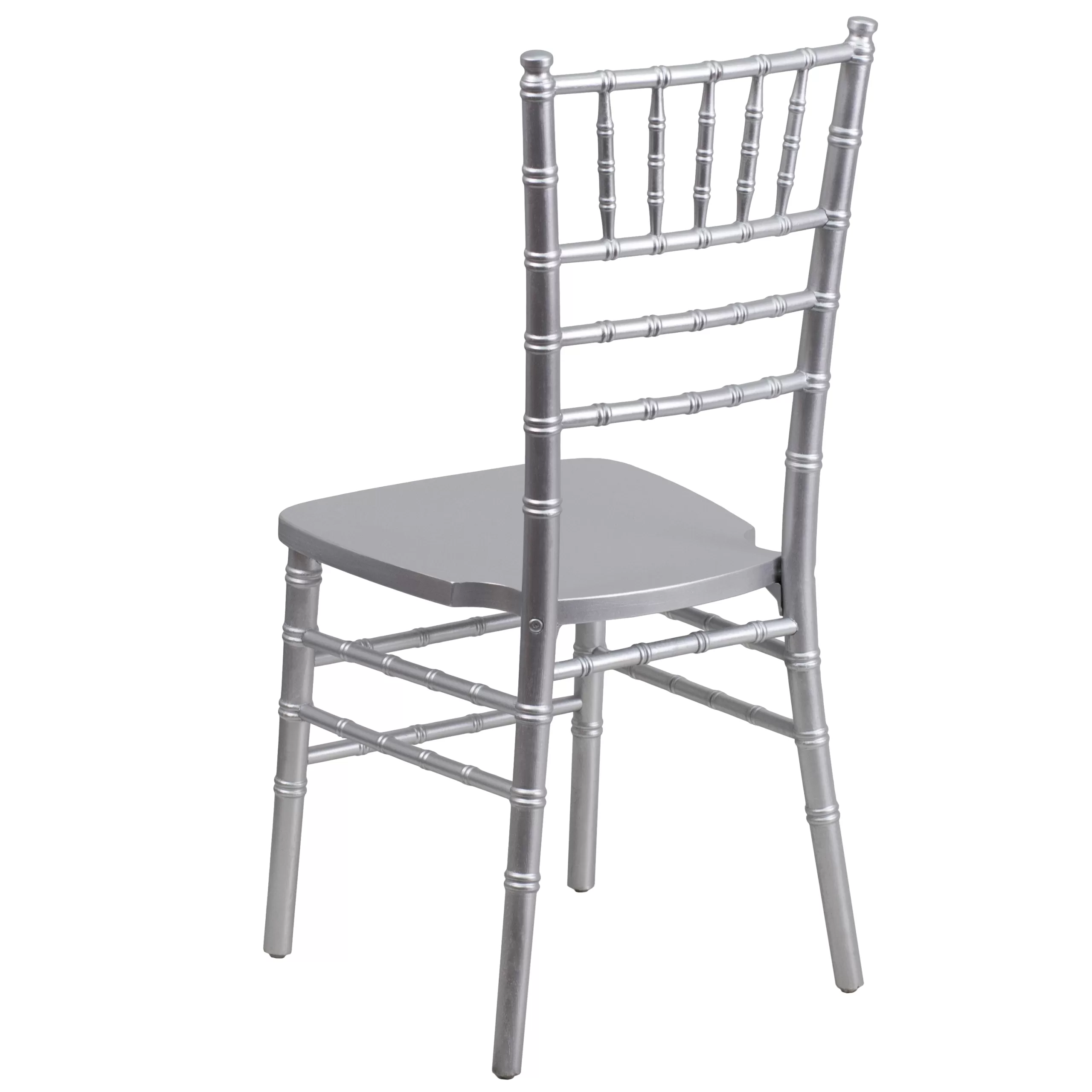 BizChair Silver Wood Chiavari Chair