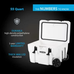 Lifetime 55 Quart High Performance Cooler with Wheels (91072)