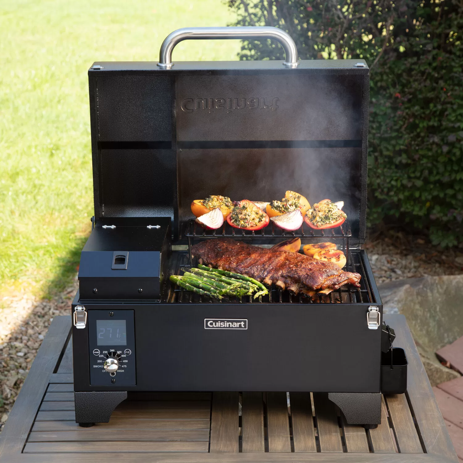 Cuisinart 256-sq. in. Portable Wood Pellet Grill and Smoker