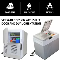 Koolatron Iceless 12V Electric Cooler Warmer 33 qt (31 L), Gray