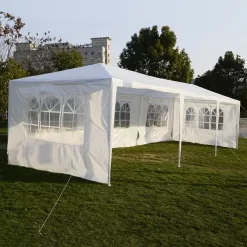 Costway 10'x30'Party Wedding Tent Canopy Heavy duty Pavilion 5 Sidewall