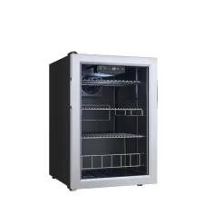 Alternative view of EdgeStar BWC91SS 17 Inch Wide 80 Can, Door Freestanding Beverage Refrigerator, Stainless Steel