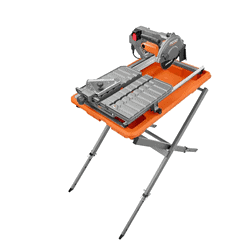 RIDGID R4031S 9 Amp Corded 7 in. Wet Tile Saw with Stand